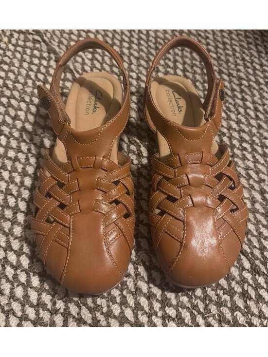 Clarks Shoes - Collection Women's Elizabelle Mia Riptape Flat Sandals Size 8